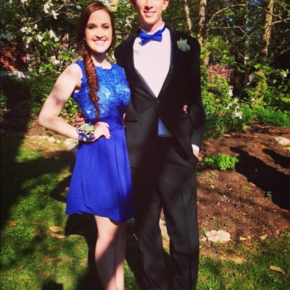 WORN ONCE Blue Prom Dress